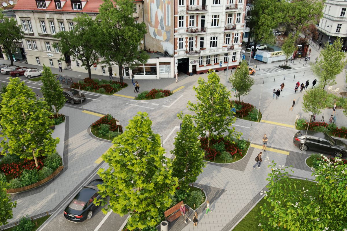 Skrzyżowanie ulic Taylora, Taczaka i Kościuszki